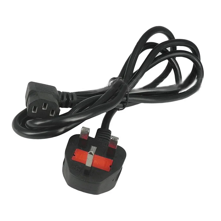 13A القاعدة البريطانية 90 درجة الانحناء المنتج القياسي البريطاني المضيف الأيسر يراقب سلك الطاقة مع الصمامات 1.8 متر #2