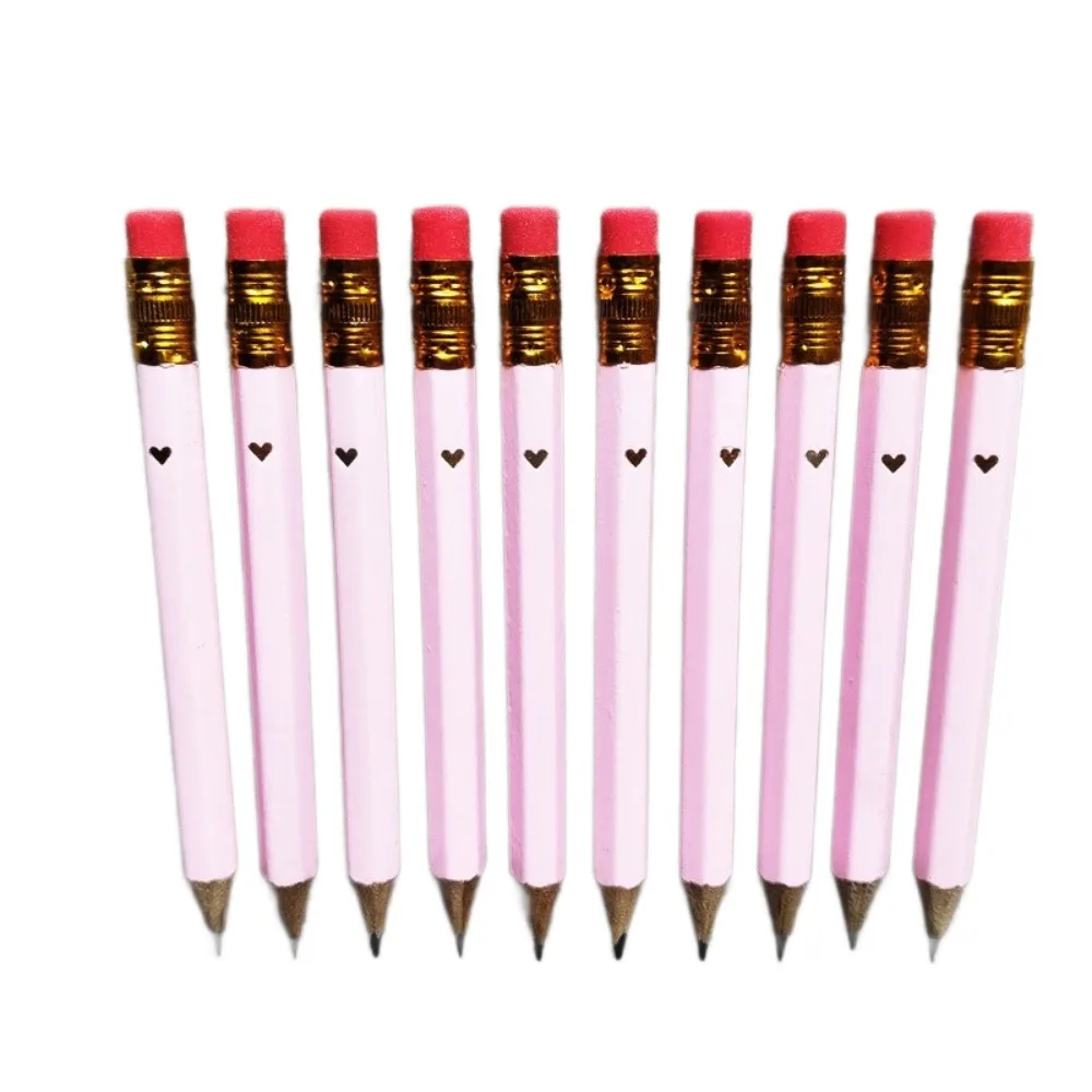 200Pcs Mini Bridal Shower Pencils with Eraser Pocket Size Baby Shower Pencils Short Pencil Pre Sharpened Golf Pencils