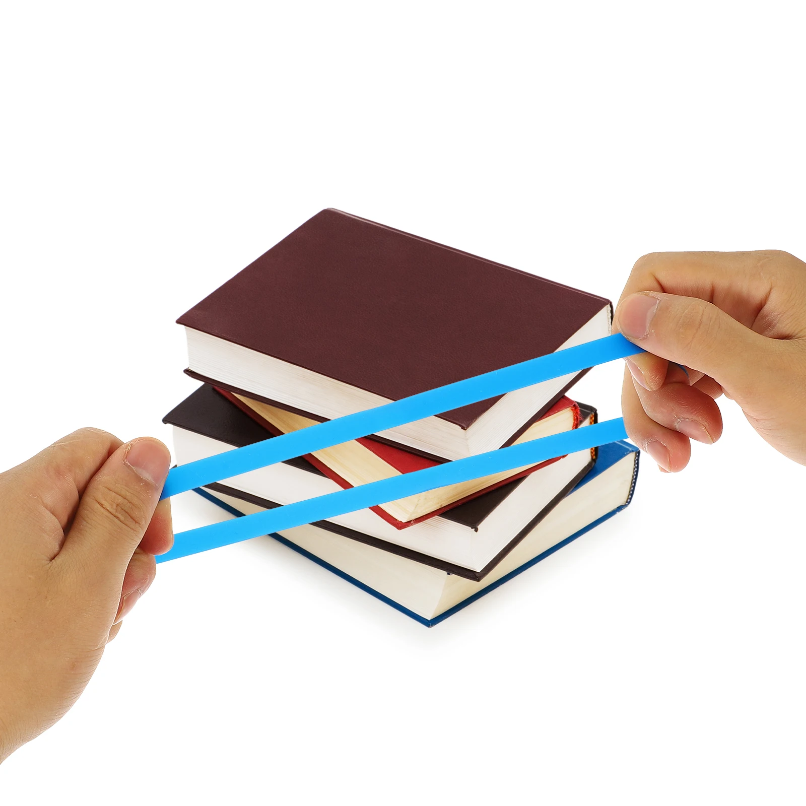 

8Pcs Silicone Bands Multi-Function Reusable Washable Elastic Book Fixing Strap for Bento Box Pen Container Portable Flexible