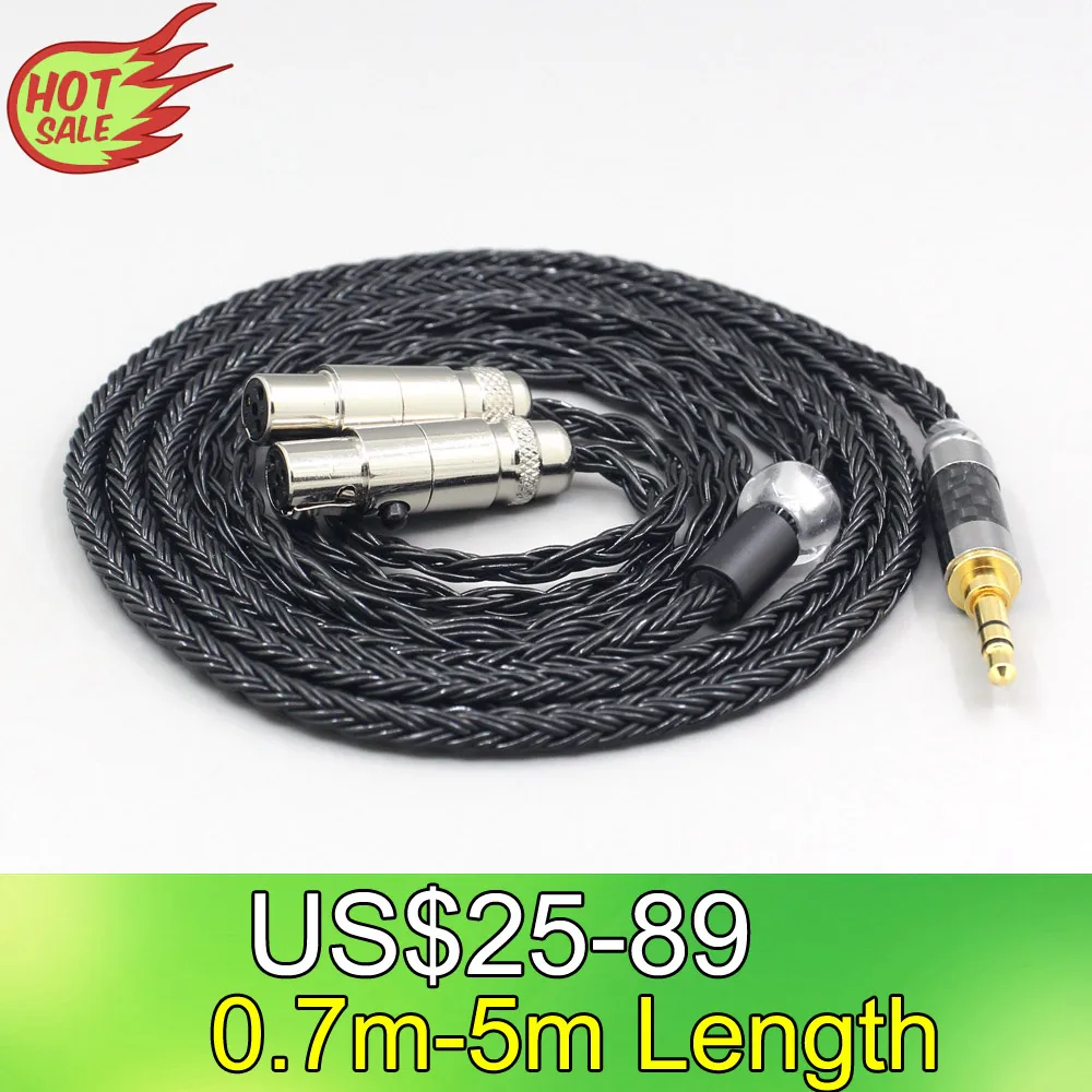 

LN007406 16 Core 7N OCC Black Braided Earphone Cable For Audeze LCD-3 LCD-2 LCD-X LCD-XC LCD-4z LCD-MX4 LCD-GX