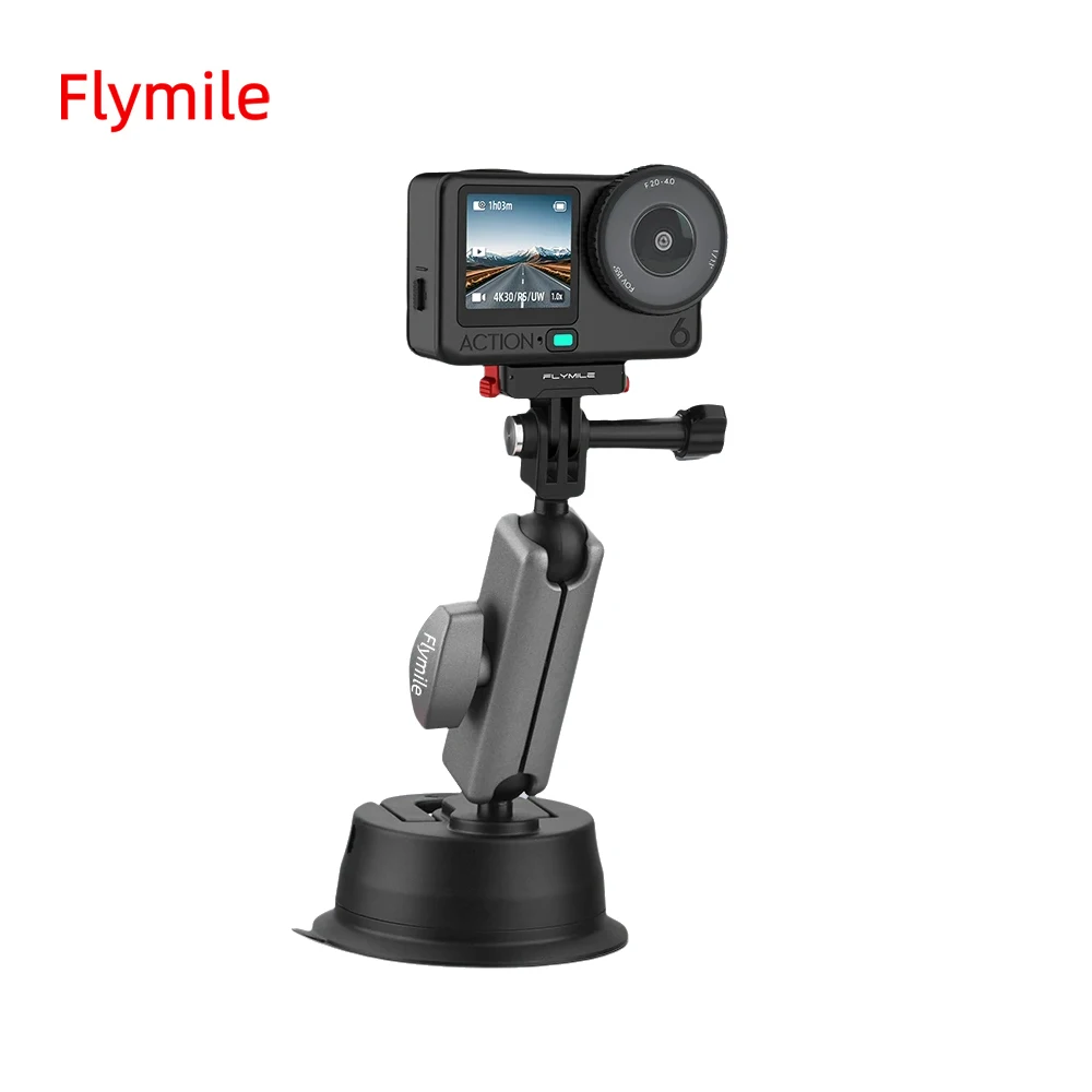 

Flymile Suction Cup Mount for DJI OSMO Action 6 Accessories Car Windshield Window Dash Holder Video Shooting Filming