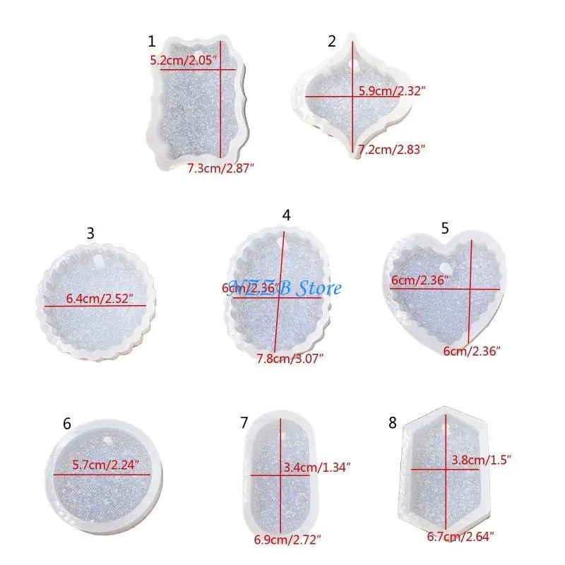 T21F قوالب السيليكون قالب صب المجوهرات DIY بها بنفسك قالب عيد الميلاد ديكور حفلات الزواج الحرف المعلقات القلائد أقراط