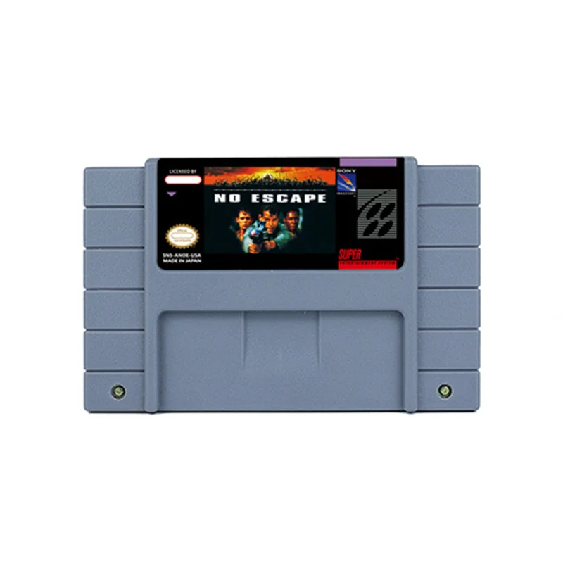 No Escape Action Game for SNES 16 BitRetro Cart Children Gift