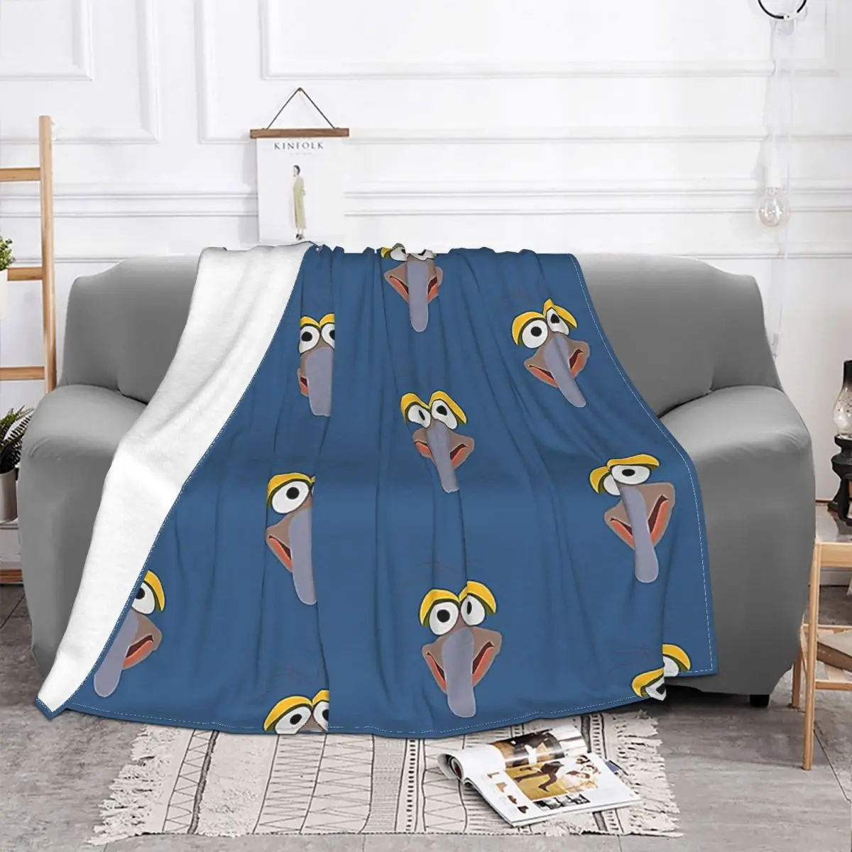 Gonzo Throw Blanket Ultra-Soft Micro Fleece Blanket Black Flannel Blanket