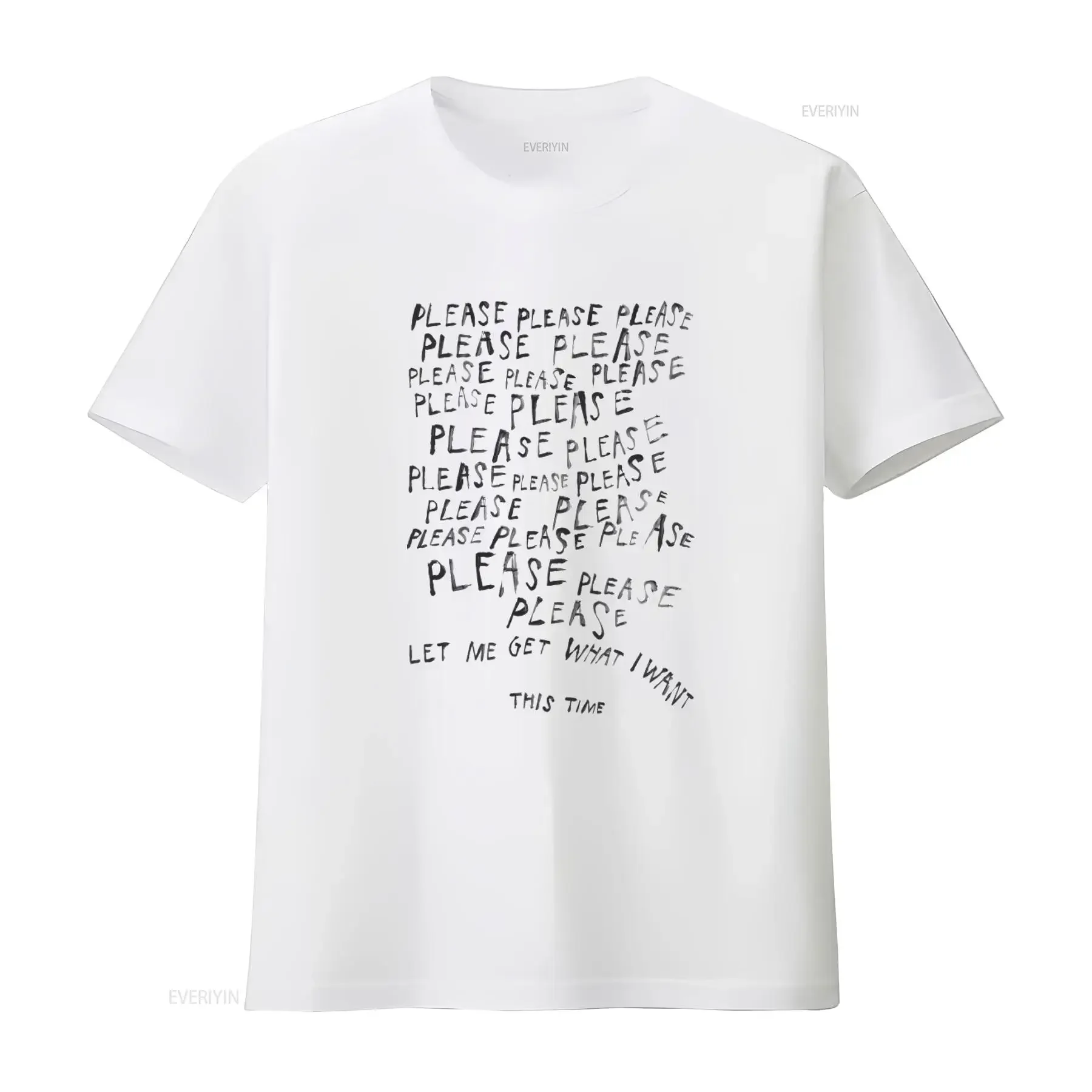 The Smiths Please Let Me Get What I Want T shirt Unique Typography Print Comfortable Cotton Fabric Perfect for Indie Rock Fans