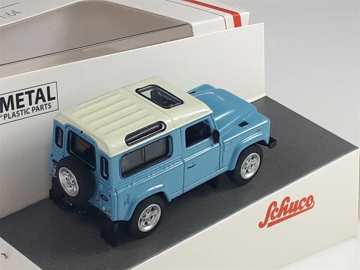 Defender Light Blue - 1/64 - SCHUCO DieCast Model Car Collection Limited Edition Hobby Toys