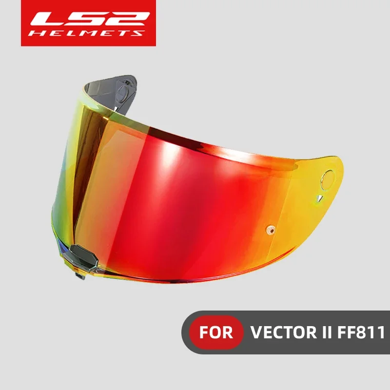 Visera Original para casco de motocicleta, visera FF811 de cara completa, lente de repuesto, color negro y plateado, LS2, FF811