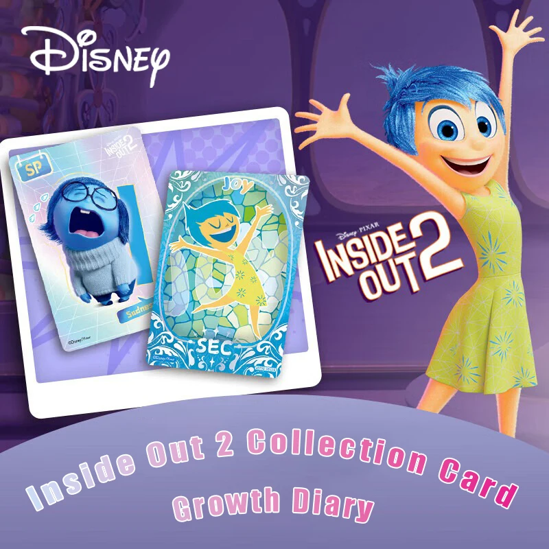 

Disney Inside Out Movie Memorial Collectible Card Children Collection Cartoon Joy Sadness Anger Growth Diary Anime Birthday Gift