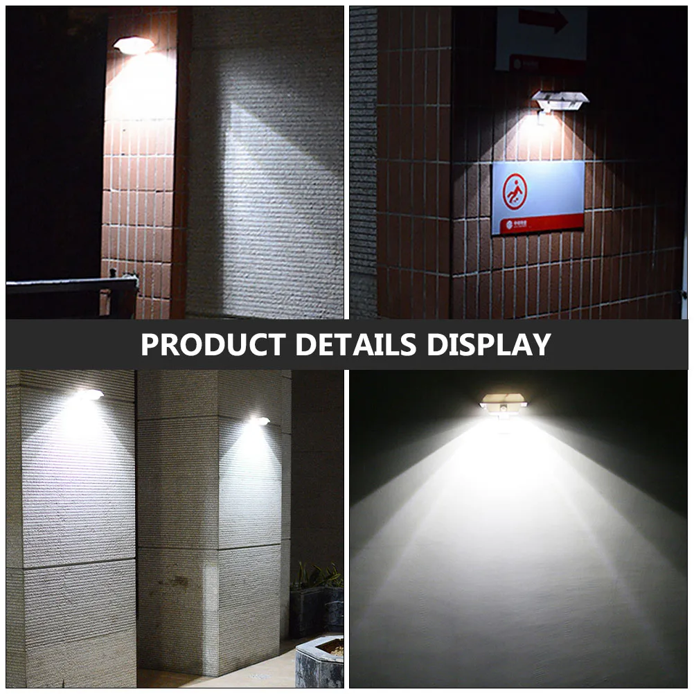 

3pcs Solar Fence Lights Outdoor LED Pathway Lighting for Gardens Sidewalks 12V600mAh White Light Waterproof Solar