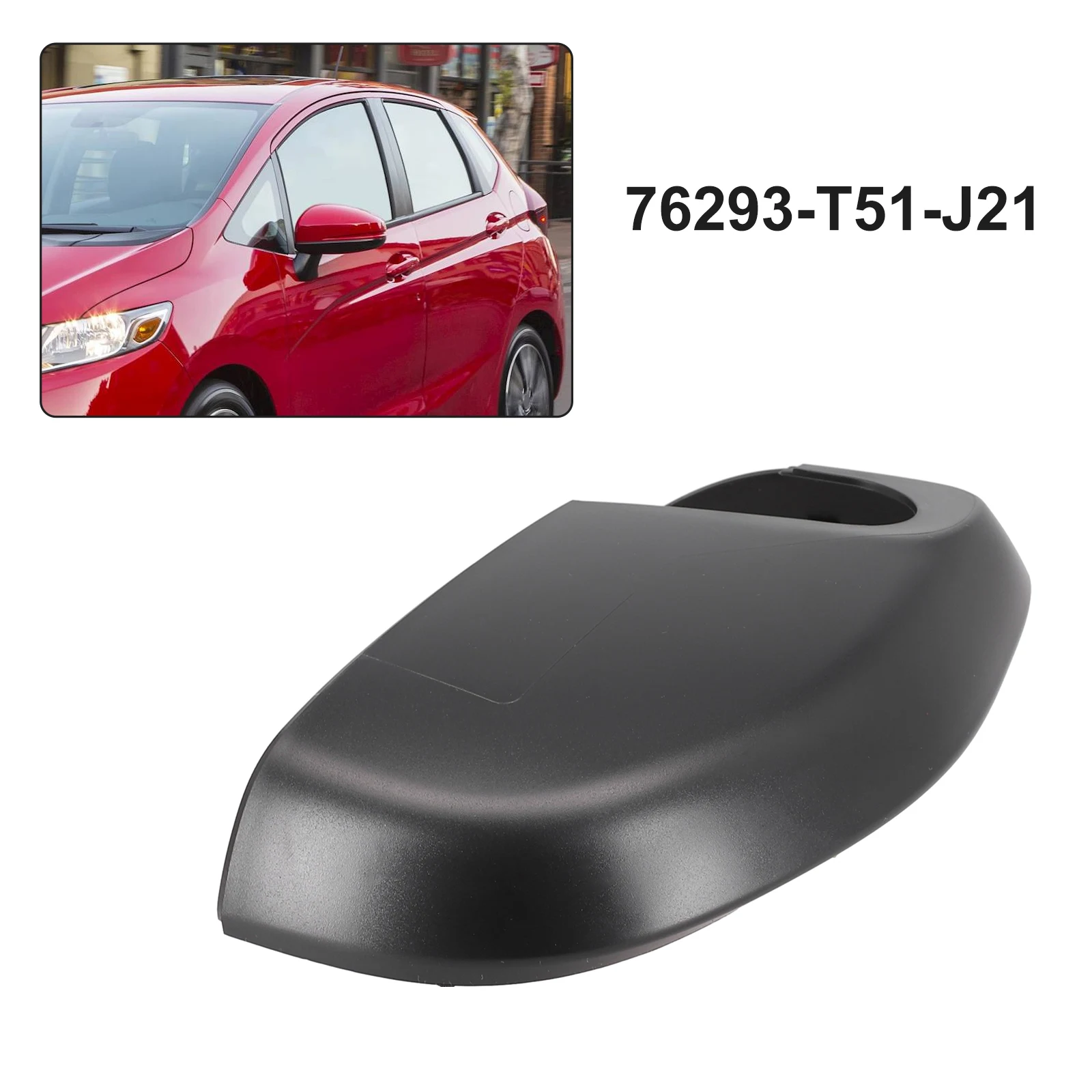 

Secure Attachment Lower Left Side Mirror Cover Trim for Honda For Jazz 2014 18 Easy Installation and Durability