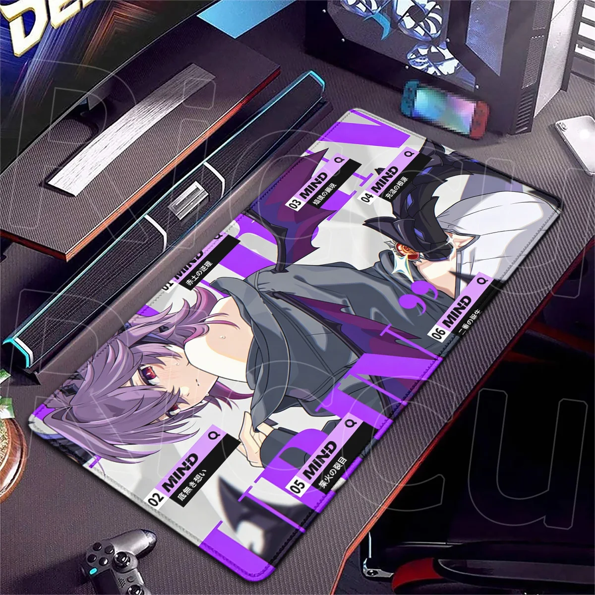 E-Sports Desk Gaming Mats PC Large Kawaii Mice Rug HD Printing Durin Computer Keyboard Carpet Lock Edge Genshin Impact Mouse Pad
