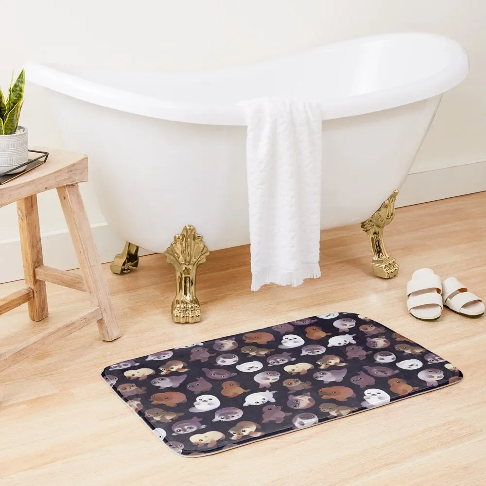 

Seal pup - dark Bath Mat Accessories For Shower And Services Bathroom Shower Rug Bathroom Bathtub Carpet Mat