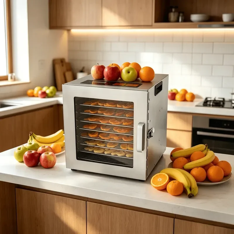 Commercial Stainless Steel Food Dehydrator Machine for Fruit Vegetable Meat Dryer Professional Kitchen Appliance Large