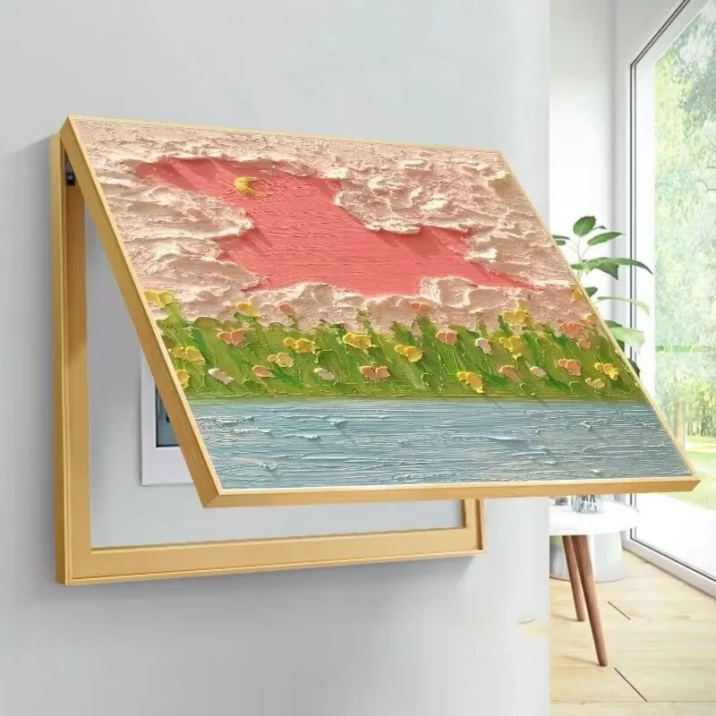 

Декоративная картина для маскировки электросчетчика, коробки распределения сильного и слабого тока, сетевой коробки, настенная картина для ландшафтного дизайна.