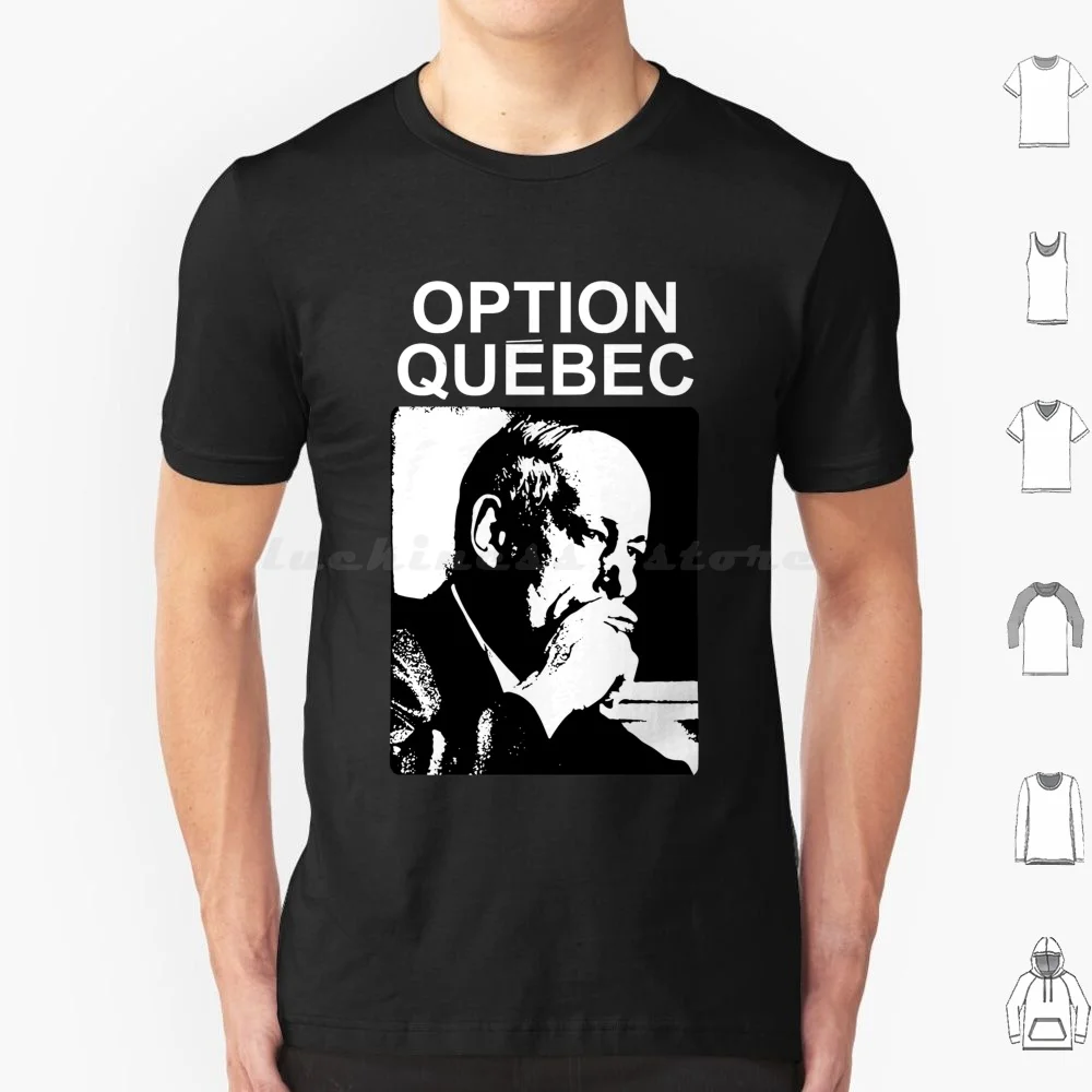 Option Québec René Lévesque Book Cover Québec Séparatist Québécois Quebeccer French Canadian Patriote Black Background Grunge