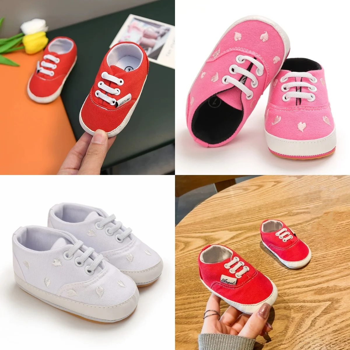 Adorable & Breathable Lace Bow Tie Mary Jane Shoes forBaby Girls -Assorted Colors