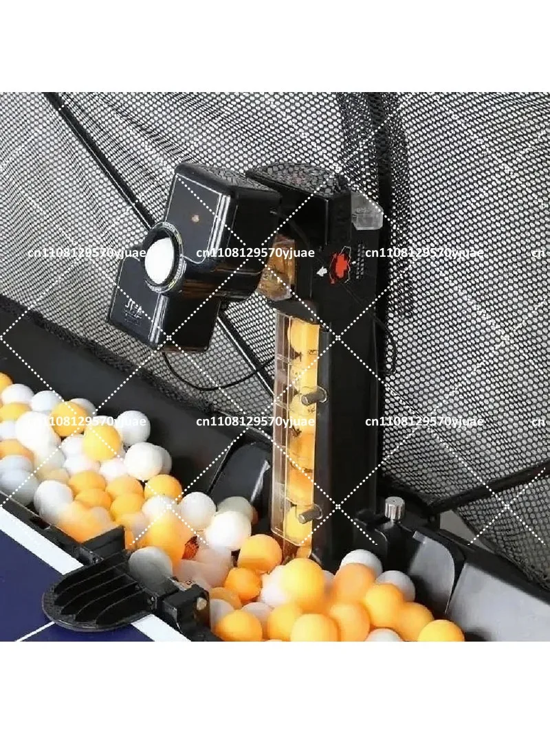 Full-Automatic Programmable Table Tennis Serving Robot Machine, Ping Pong Trainer with Adjustable Modes