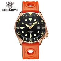 Steeldive 1973S CuSn8 Bronze Diver Watches Automatic Mechanical Retro NH35 Sapphire Crystal Ceramic Bezel Water Resistant Watch