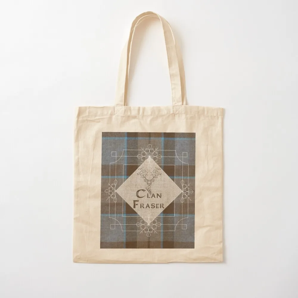 

Outlander - Clan Fraser Tartan Kilt - Stag Tote Bag