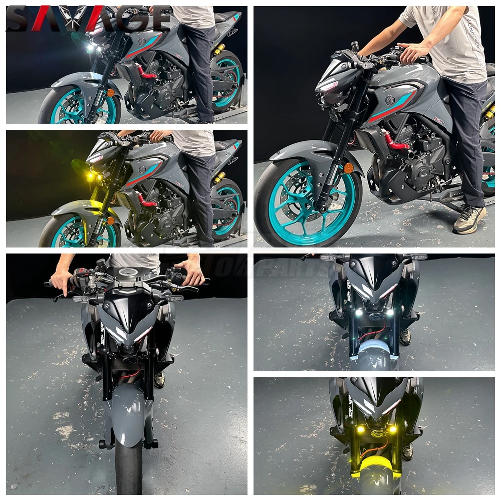 MT25 2025 Auxiliary Lights LED Spot Driving Fog Lights For Yamaha MT-25 MT-03 2021-2024 Motorcycle Accessories Front Fog Lamps