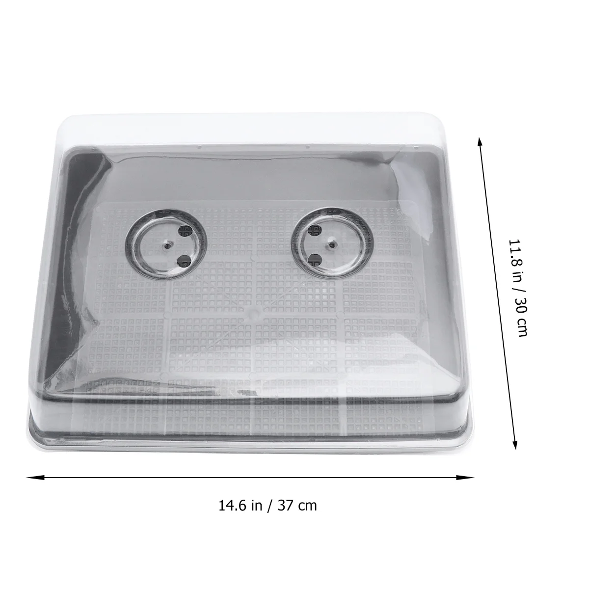 Seedlings Box Black Durable Plastic Grower Tray Nursery for Succulent Seedlings Sprout Plate Sprouter Tray Grower