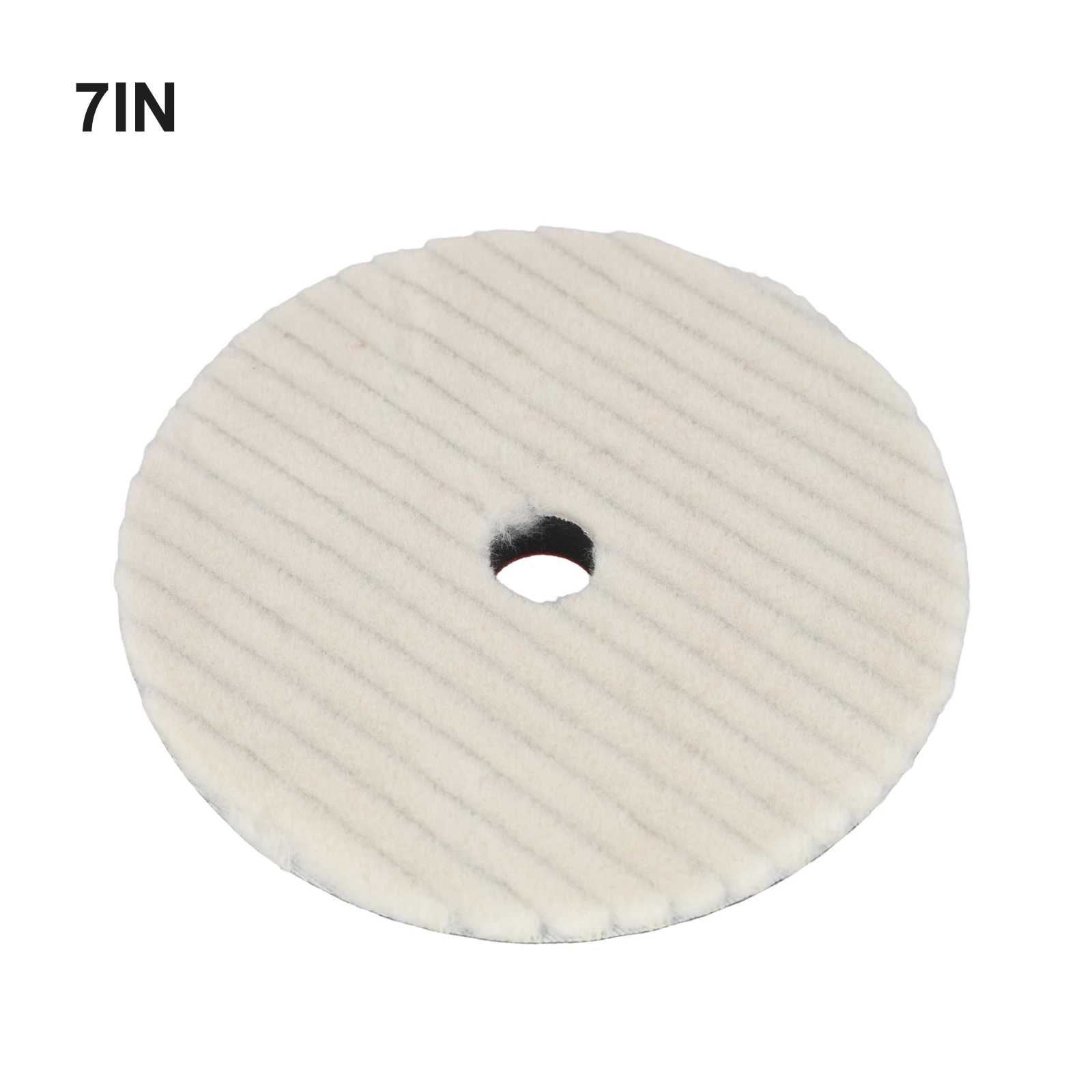 Professional grade wool buffing pad for car waxing and paint cleaning works with enamel silicone and clay treatments