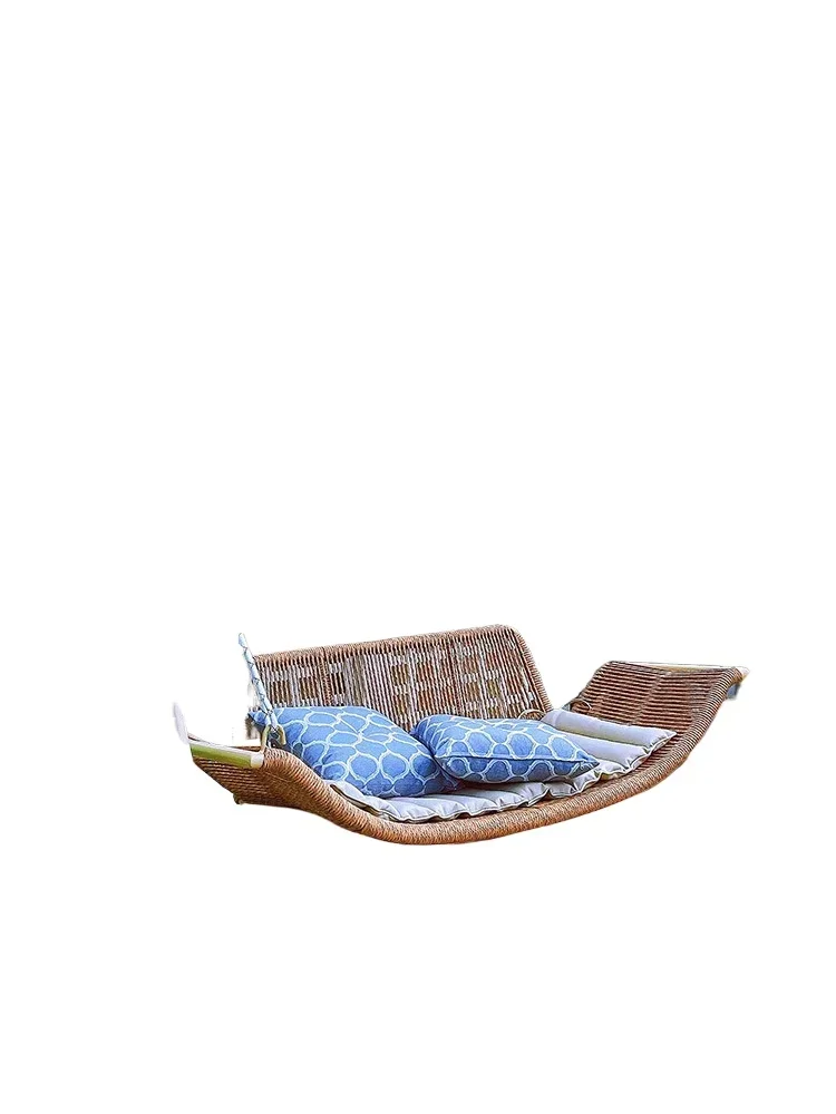 Swing bed Internet celebrity bed and breakfast Hanging chair Adult household double bedroom Indoor outdoor hammock Shaking