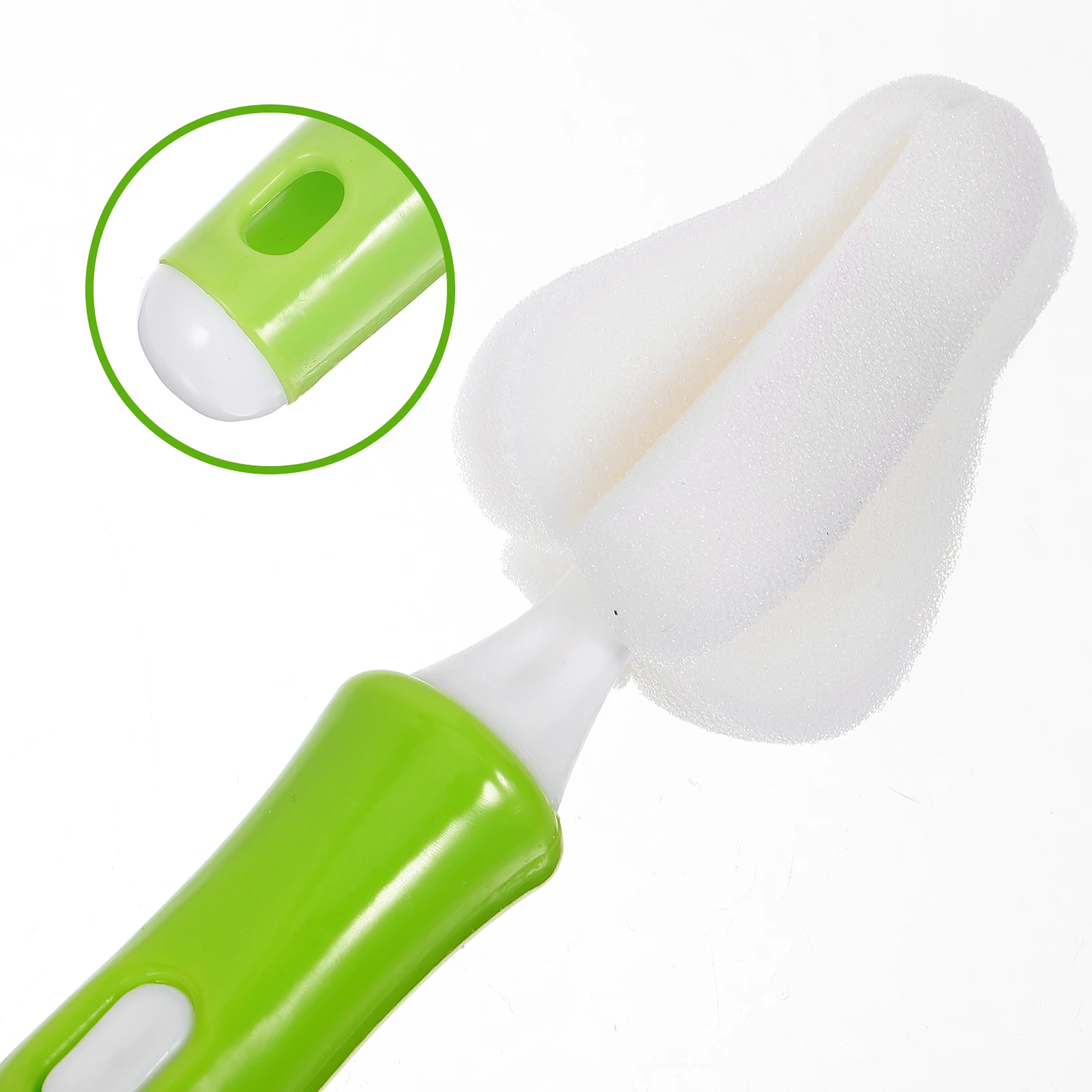 

1 set Milk Cleaning Brush Set Detachable Replacement Sponge Pacifier Baby Bottle Cleaner Sponge Milk Bottle Brush Reusable