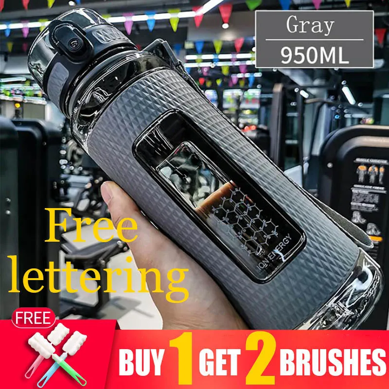 

954 мл без бисфенола А, Спортивная фотография, защита от падения, герметичный, большой объем, чайник для фитнеса, пластиковая бутылка для напитков из тритана