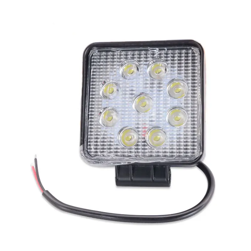 

25570/LED Lamps Excavator Loader Bulldozer Mechanical Outdoor Lighting 9 Lamp Beads 27W Thick Lighting Square Lamp Parts