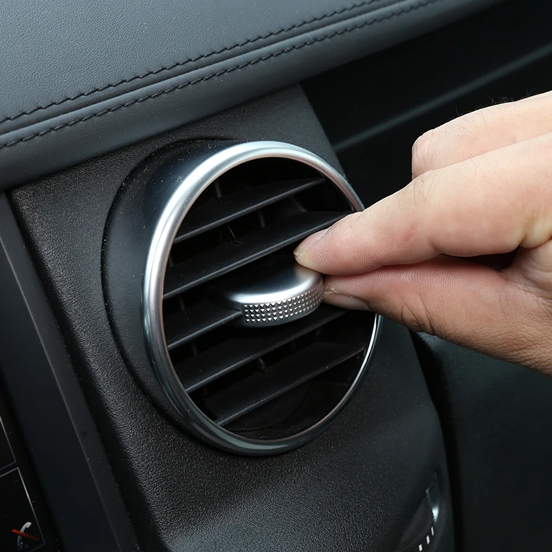 ABS Chrome Plated Interior Air Outlet Adjusting Rod Cover For Land Rover Discovery 3 For Discovery 4 2004-2016 Car Accessories