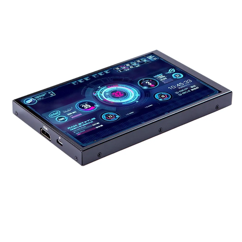 Chassis dynamic secondary display monitor, main unit temperature control secondary screen, Aida64 computer monitoring USB