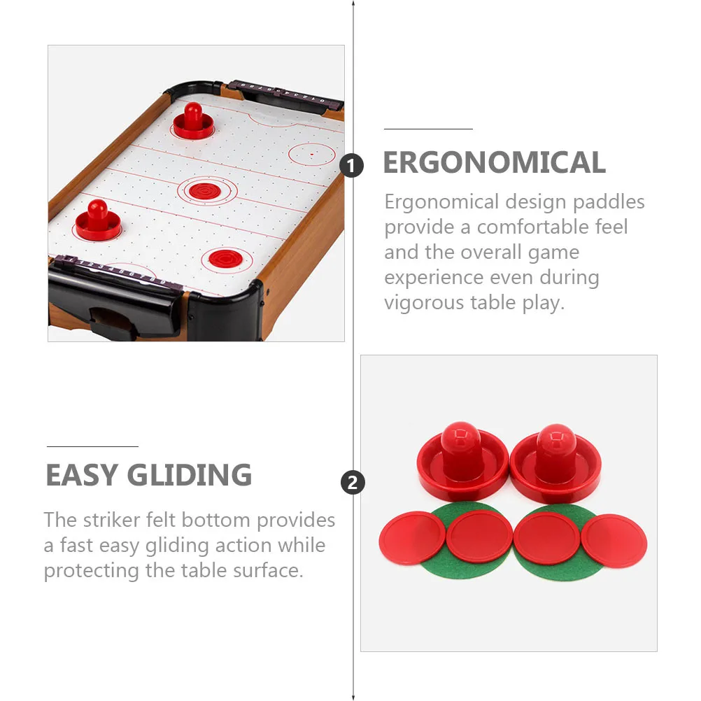 1 مجموعة اكسسوارات الهوكي هوكي الهواء عفريت ومجداف كومبو تصميم مريح للعب الطاولة قوية معدات رياضية ترفيهية