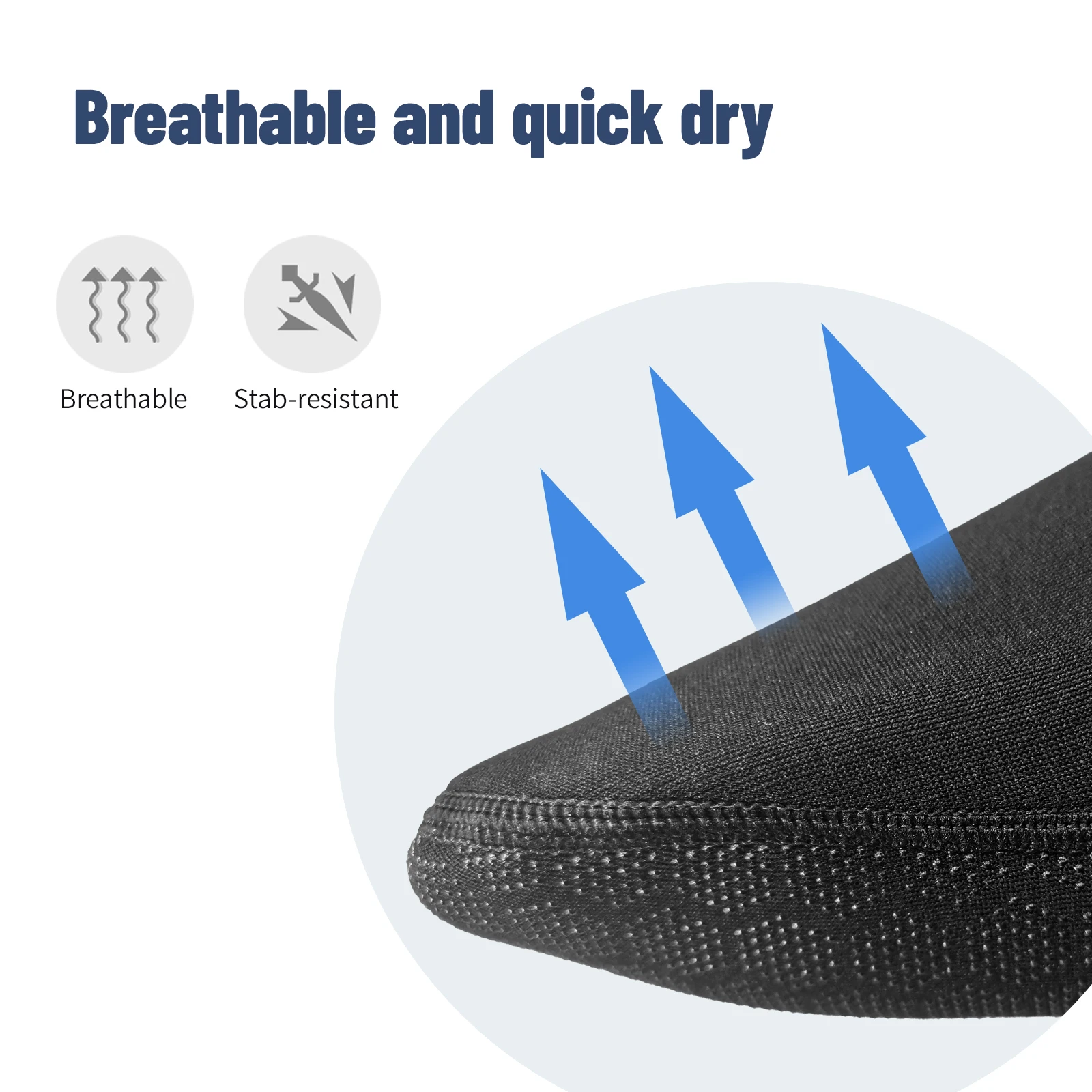 HiTurbo 3 mm Neoprensocken, rutschfeste Wassersocken-Schuhe, zum Tauchen, Schwimmen, Surfen, Schnorcheln – Detail 7