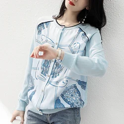 New elegant Soft Knit bottoming shirts Sweater cardigans Spring Summer Casual sweater Tees Basic shirts knitted Tops