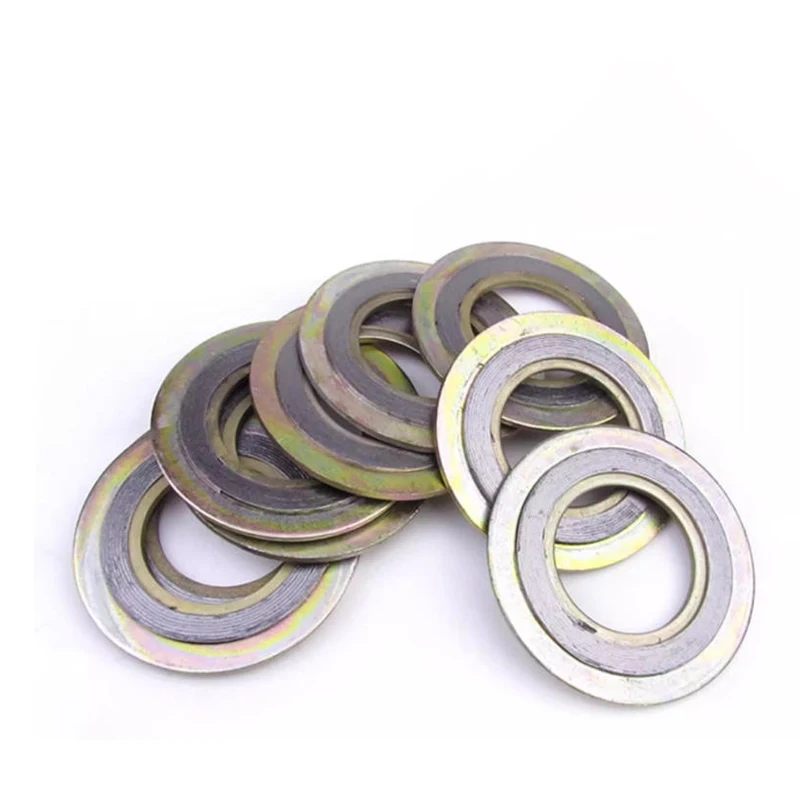 D-type American standard carbon steel stainless steel 304 flange gasket, inner and outer rings, metal wrapped gasket