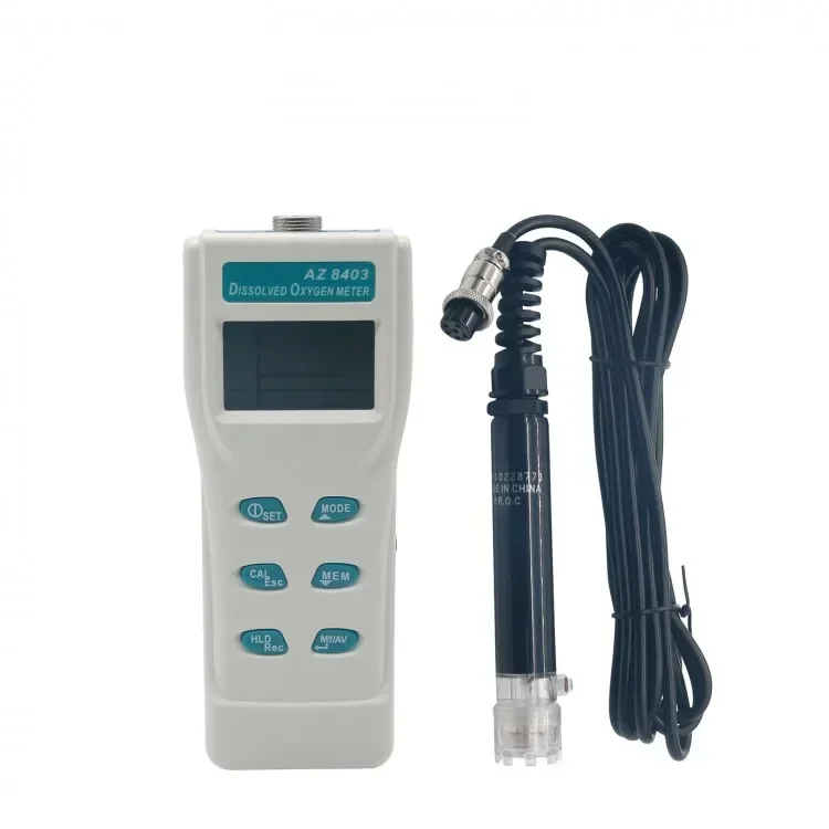 سعر المصنع AZ-8403 مقياس الأكسجين المذاب المياه العذبة تربية الأحياء المائية جهاز اختبار جودة المياه AZ8403 الأكسجين المذاب DO متر فاحص