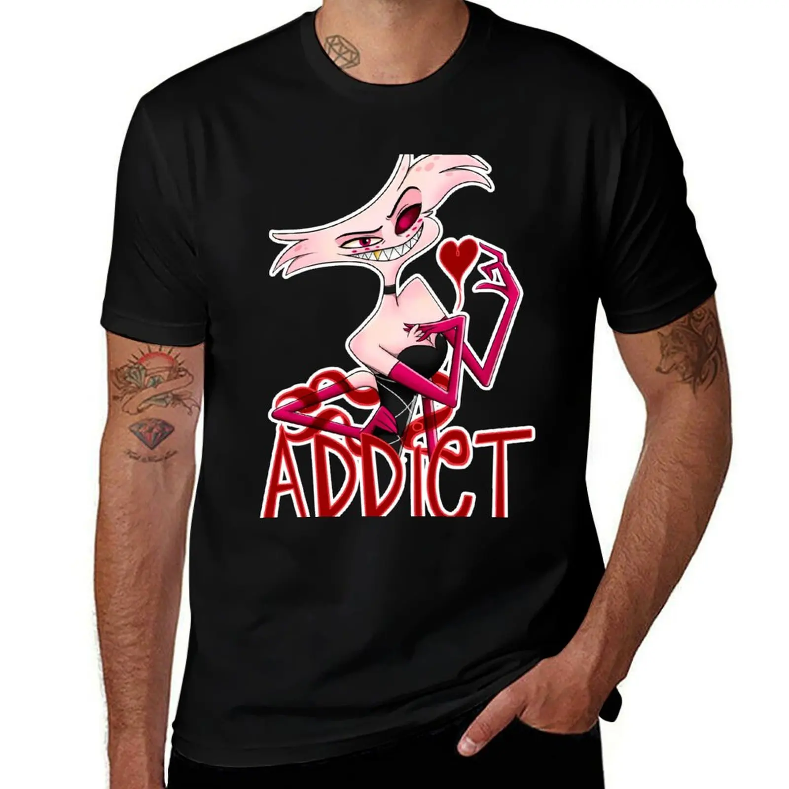 Addict Angel T-Shirt Daily Wear Print T-Shirt