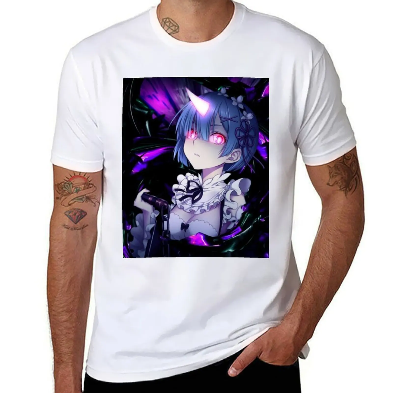 

rem T-Shirt anime tshirt man t shirt luxury T-Shirt