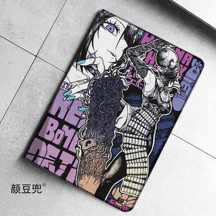 Reze Bom レゼ Anime Chainsaw Man iPad 10.2 9th Air 2 3 Mini 6 5 Case Luxury Silicone Pro 13 12.9 11 10.5 inch iPad Air 6 5 4 view 5