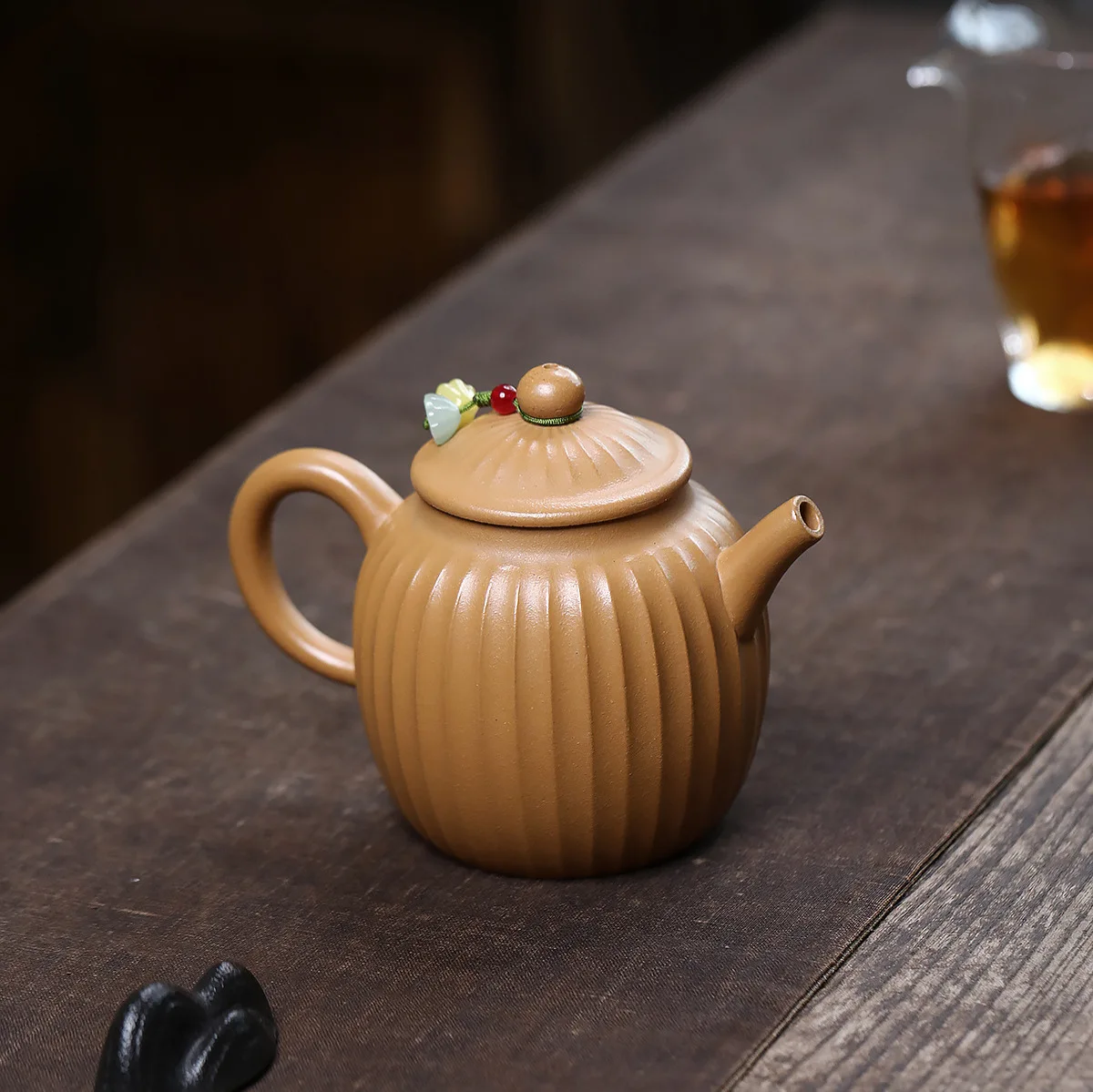 

Handmade Yixing Purple Clay Teapot Famous Ore Segment Mud Tendon Bag Eggplant Special Offer Tea Set 290cc