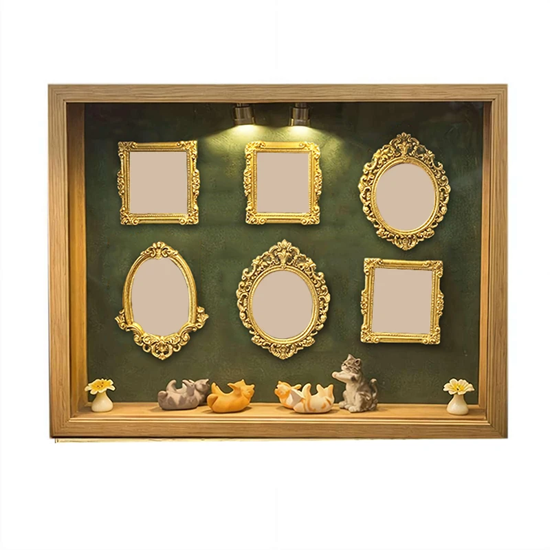 DIY Cat Silhouette Museum Box, LED Light Photo Display Case