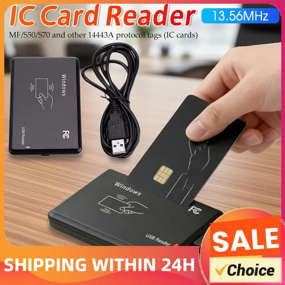 

Contactless IC Card Reader Writer 13.56MHz NFC Reader with USB Interface Access Control Encrypted Programmer for Windows