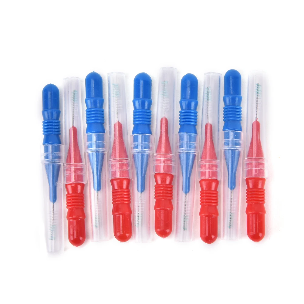 50pcs/lot Hygiene Dental Soft Floss Sticks Toothpick Teeth Cleaning Tooth Flossing Head Plastic Interdental Brush