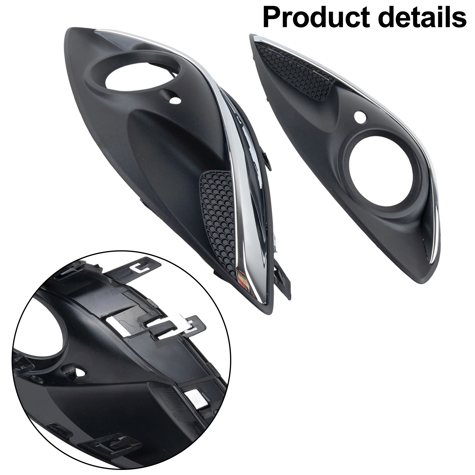 

ABS Material Fog Light Cover Vehicle Repair High Universality Compatibility Multi-fitment Option Non-deformed Material
