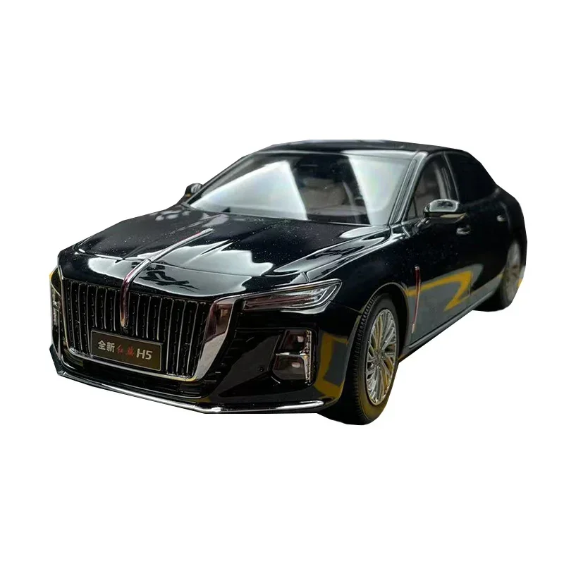 Century Dragon 2023 새로운 Hongqi H5 세단 1:18 합금 시뮬레이션 자동차 모델 컬렉션 선물