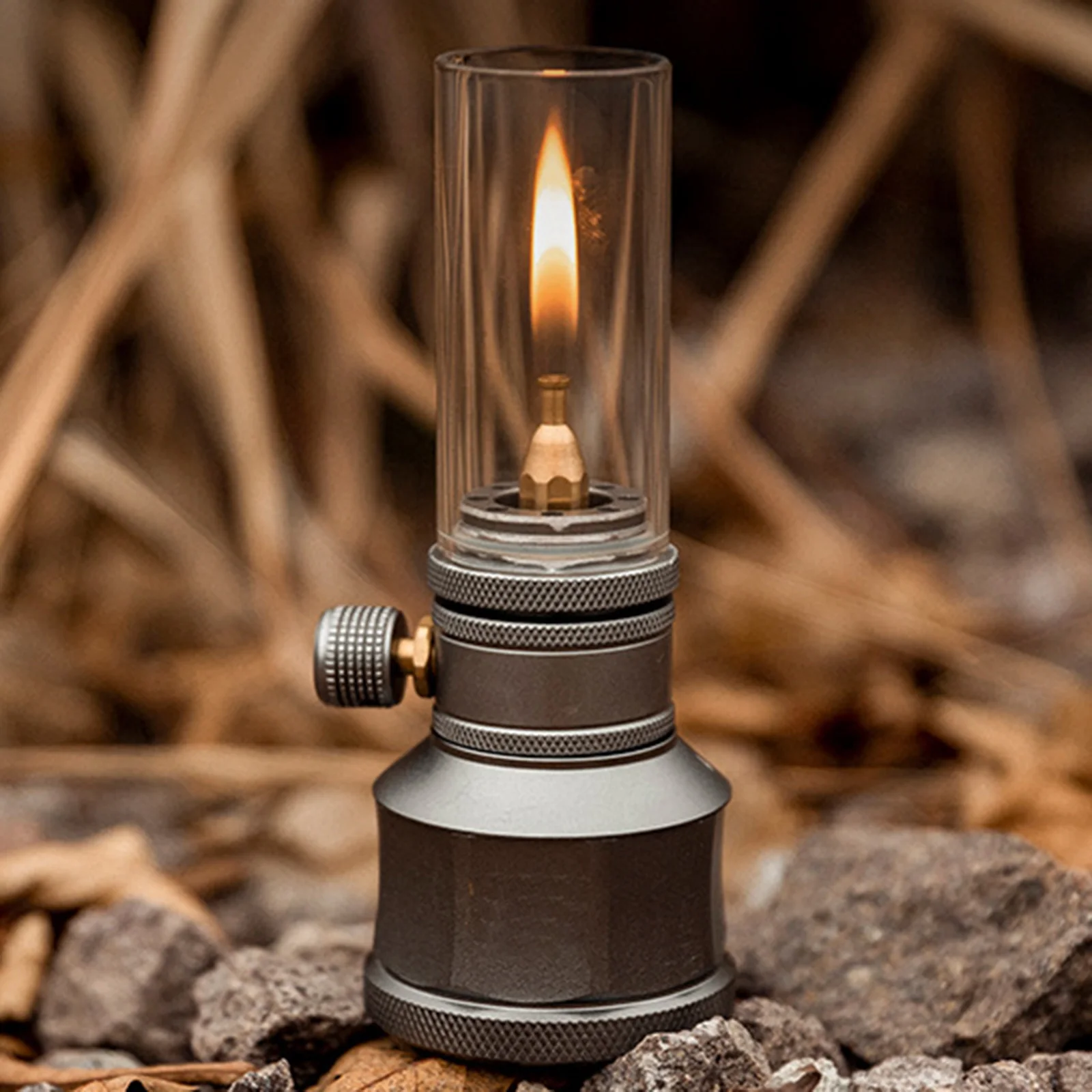 Portable Camping Gas Lamp Energy Saving Gas Light Mini Candle Lamp Outdoor Tent Lantern for Home Dinner Decor Travel Hiking