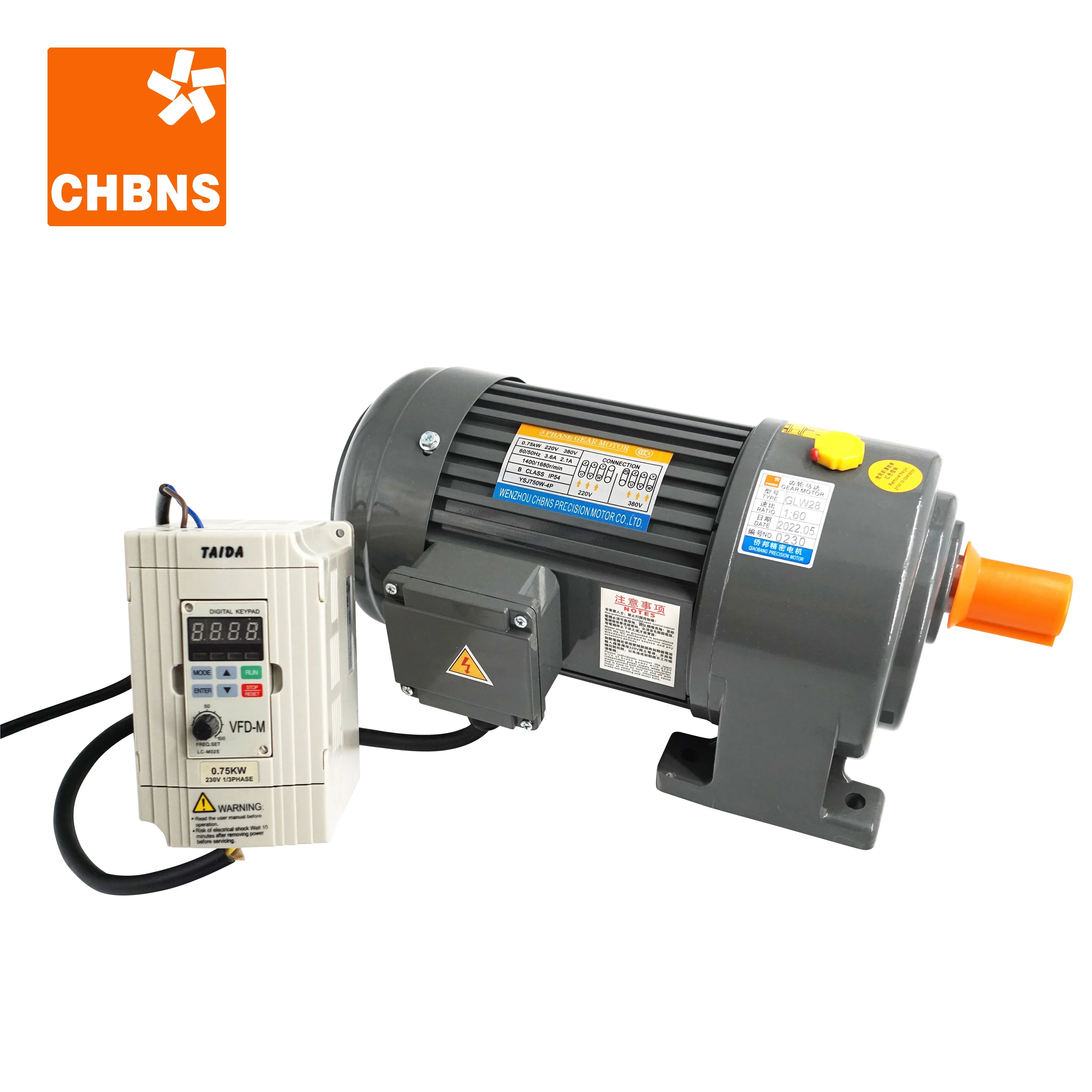 CHBNS  G Series CH/CV Geared Motor  220V/380V   Electric ac motor  with Speed Controller