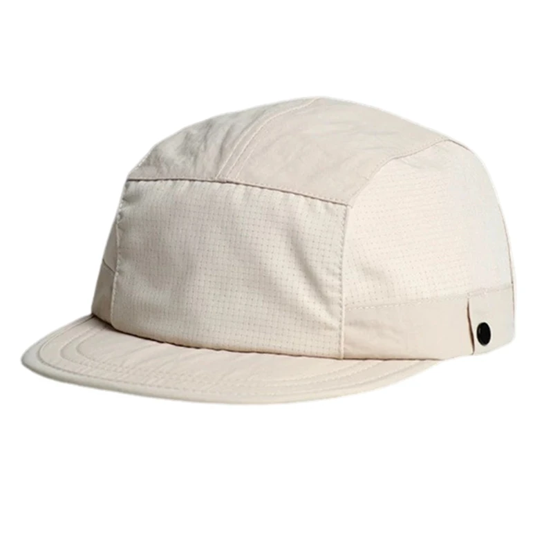 Large Size Short Brim Cycling Cap Breathable Cotton Quick Drying Baseball Caps Colorblock Outdoor Bicycle Sunshade Sports Hat