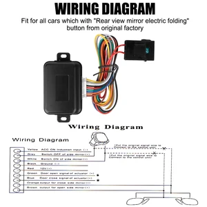 Smart car rearview mirror, automatic folding system, universal accessories 10 Main Smart Rearview Sales - №9